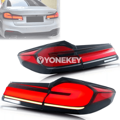 BMW G30 F90 M5 üçin LED LCI yz çyralary, sekwensial signal