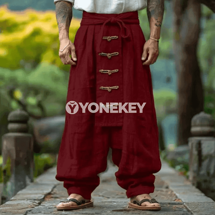 Erkekler üçin giň balak — ýeňil, ýaz‑tomus üçin günlük stil