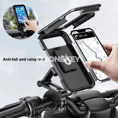 Welosiped we motosikl üçin 360° aýlanýan telefon saklaýjy