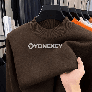 Erkekler üçin ýyly uzyn ýeňli, ýumşak ýyly içlikli gömlek