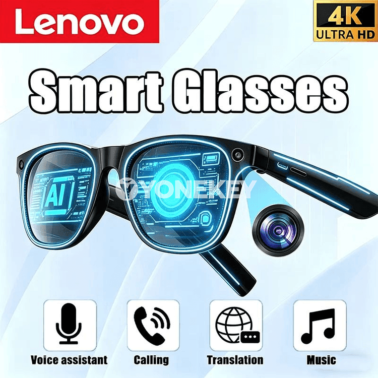 Lenovo AI akylly äýnekler, Bluetooth jaň, aýdym we terjime funksiýaly