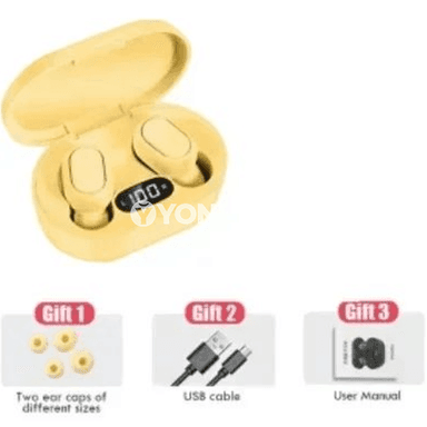 NEW E7S TWS simsiz Bluetooth 5.0 nauşnik, mikrofonly, suw geçirmez