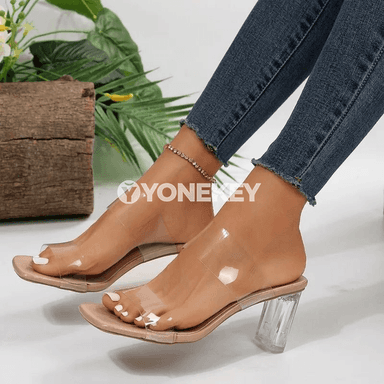 Zenanlar üçin ýazky ýokary ökjeli PVC sandal