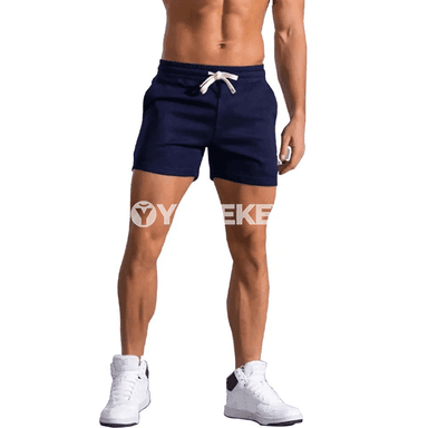 Erkekler üçin sport şortikleri, ýeňil we dem alýan tomus modeli