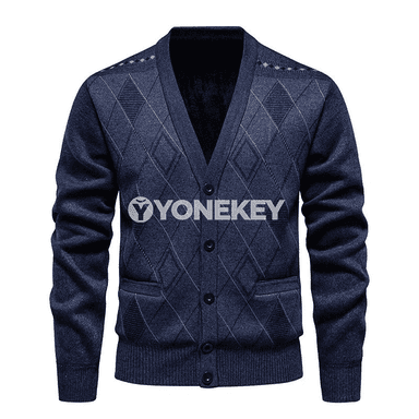 Erkekler üçin ýyly fleece kardigan — güýz-gyş üçin rahat model