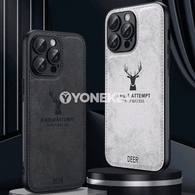 iPhone üçin deri dokaly keýikli gorag örtügi