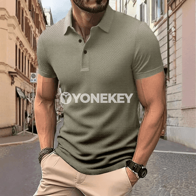 Erkekler üçin tomusky polo futbolka, sypaýy we dem alýan gündelik model