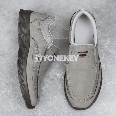 Erkekler üçin retro stilindäki kanwa loafers, ýeňil gündelik aýakgap