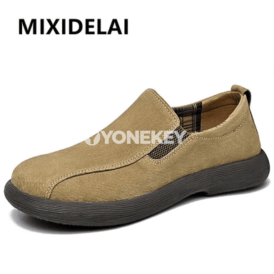 Haky deri erkek gündelik köwüşler, dem alýan loaferler