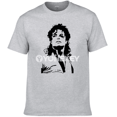 Tomus Michael Jackson erkek futbolkasy, çaply, gysga ýeň
