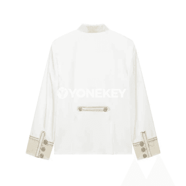 Aýallar üçin klassik streetwear gysga harby jaket, dik ýakaly