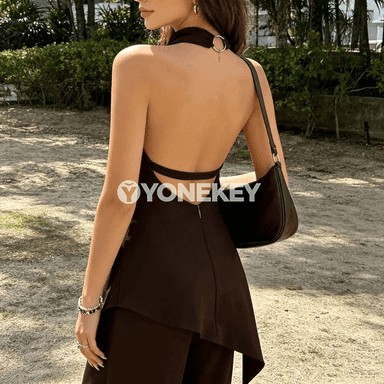 Zenanlar üçin ýeňsiz asylýan boýunly moda top