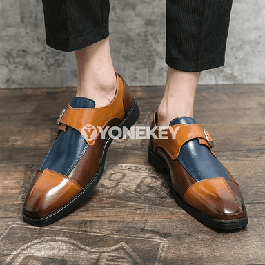 Erkekler üçin klassik ofis köwüşleri, PU deri, loafers