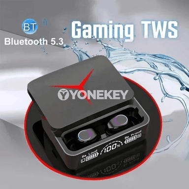 Täze TWS simsiz Bluetooth naushniklar, sensorly, mic bilen