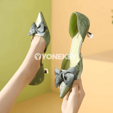 Aýal-gyzlar üçin görkeziji burunly elegant stiletto sandallar
