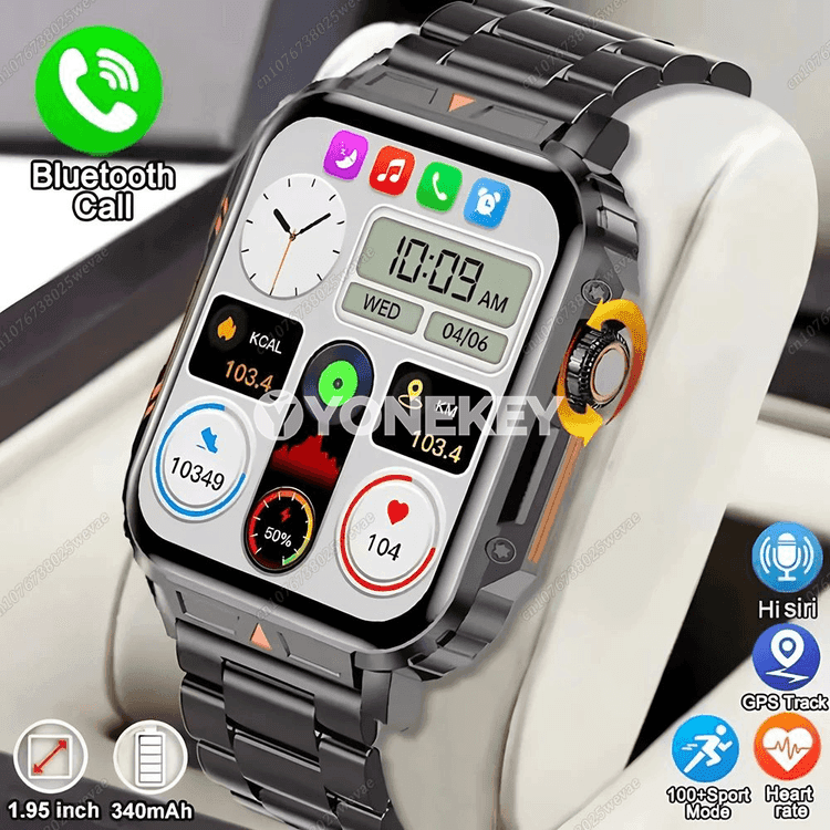 Bluetooth jaňly sport akylly sagat, Android/iOS üçin suwa durnukly