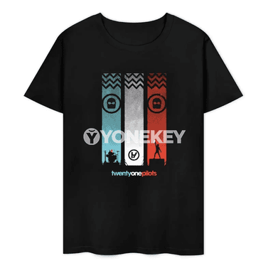 Twenty One Pilots erkek-gyzlar üçin giň kesimli konsert futbolkasy