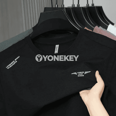 Erkekler üçin tomusky rahat köýnek, tegelek boýunly futbolka