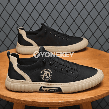Erkekler üçin ýeňil slip-on sport aýakgaplar, elastik, galyň tabanly