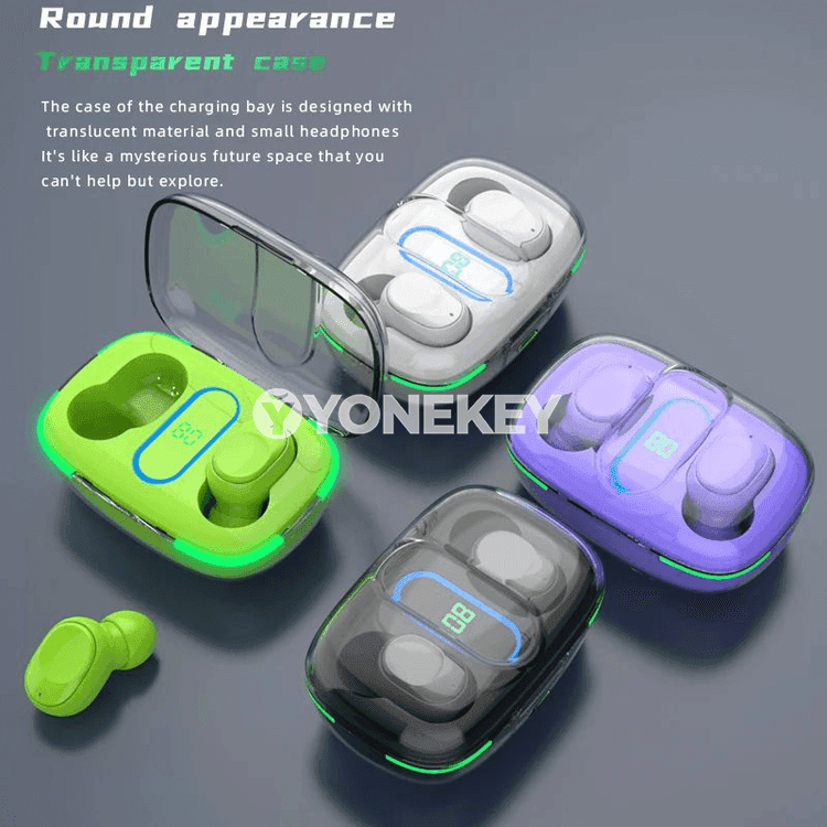 Y90 TWS simsiz Bluetooth nauşnikler, su geçirmeýän, güýçli bass