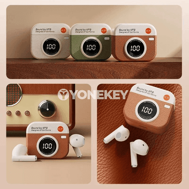 Bluetooth TWS simsiz nauşnikler, sport üçin HIFI stereo, mikrofonly