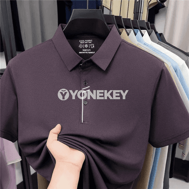Erkekler üçin ýaz polo köýnek, çalt guradyjy, gyrasy az