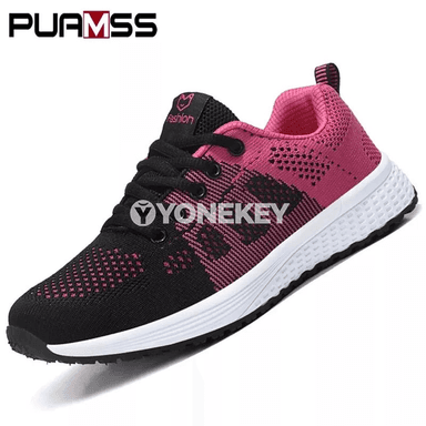 Zenanlar üçin sport aýakgaplar, ýeňil platformaly, dem alyjy mesh