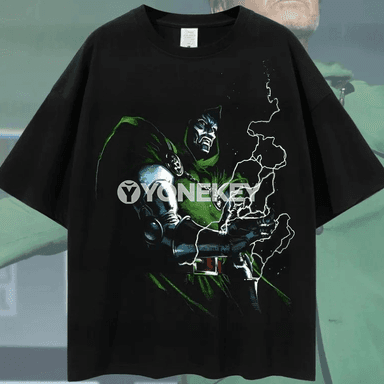 Avengers Doomsday erkekler we zenanlar üçin giň kesimli pagta futbolka