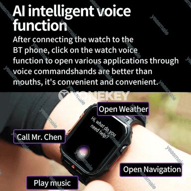 Bluetooth jaňly sport akylly sagat, Android/iOS üçin suwa durnukly