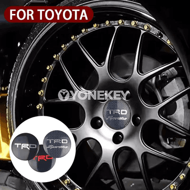 Toyota Rav4, Corolla, Camry üçin 56 mm alýumin disk merkezi stikeri, 4 sany
