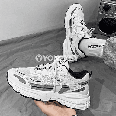Erkekler üçin dem alýan mesh sport krossowkalar, ýeňil we çydamly