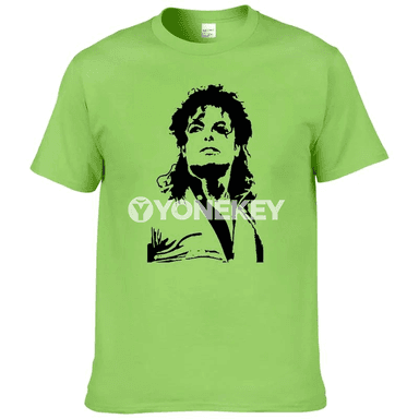 Tomus Michael Jackson erkek futbolkasy, çaply, gysga ýeň