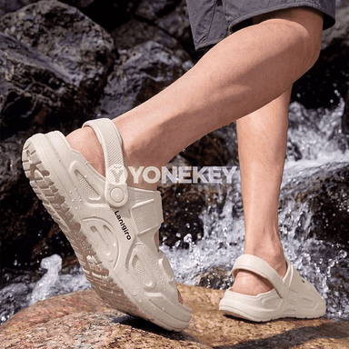 Erkekler üçin EVA tekiz sandal, tomusky rahat öý we plýaž aýakgaby
