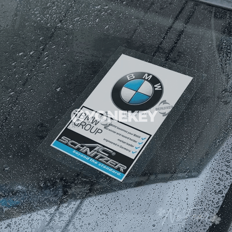 BMW M Power üçin penjire stikeri, 1 sany bezeg emblemasy