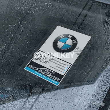 BMW M Power üçin penjire stikeri, 1 sany bezeg emblemasy