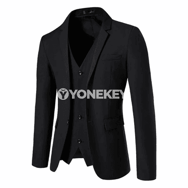 Erkekler üçin ýeňil klassik blazer, iki düwme