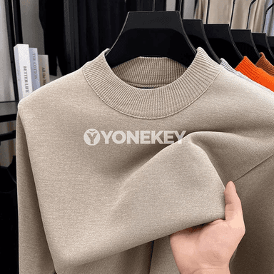 Erkekler üçin ýyly uzyn ýeňli, ýumşak ýyly içlikli gömlek