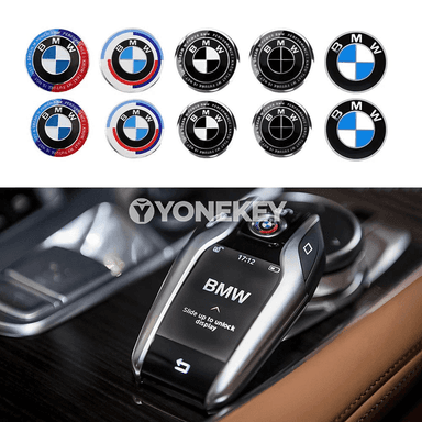 BMW üçin 3D alýumin açar stikeri — 11/14 mm, 2/5/10 sany