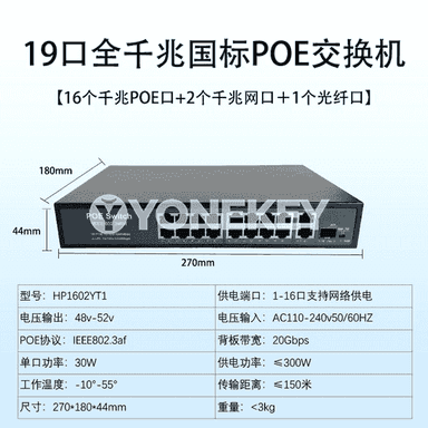 10 portly doly gigabit POE  kommutator