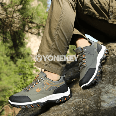 Erkekler üçin dem alýan suw geçirmeýän trekking aýakgaplary, açyk meýdan üçin