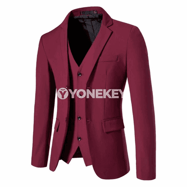 Erkekler üçin ýeňil klassik blazer, iki düwme