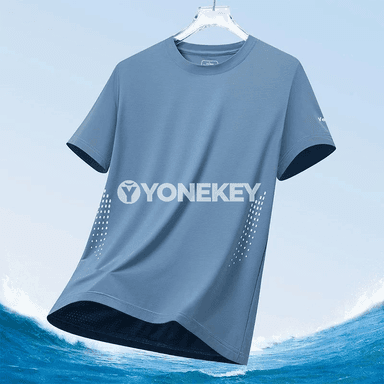 Erkekler üçin ýeňil, dem alýan tomus futbolkasy, çalt guradyjy model