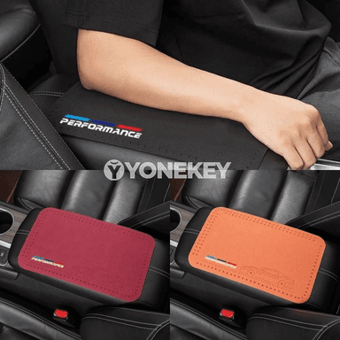 BMW M Performance üçin ýokary hilli zamş armrest örtügi