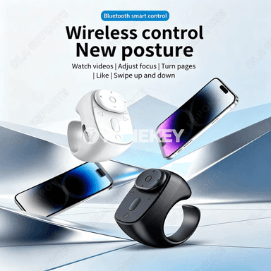 Bluetooth dolandyryş halkasy, kamera we media üçin amatly
