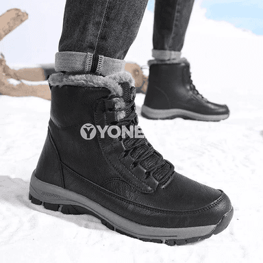 Erkekler üçin ýyly gyş etikleri, ýokary hilli rahat ankle boots