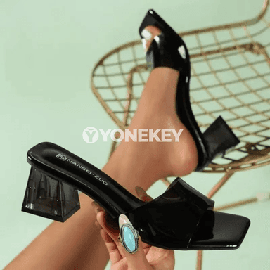 Aýal-gyzlar üçin transparent PVC ortaky ökjeli tomus şepbyklary