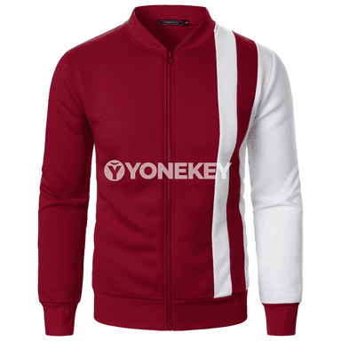 Erkekler üçin döwrebap ziperli sport penjek, ýeňli gündelik blazer