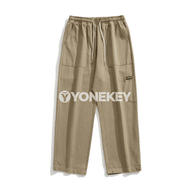 Erkekler üçin 2025 pagta cargo balaklar, galyň gündelik iş balagy