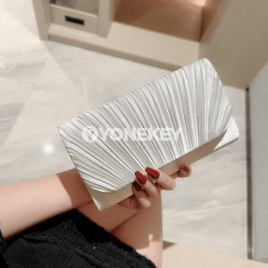 Zenanlar üçin kaşaň agşamlyk sumkasy, rhinestone zynjyrly clutch