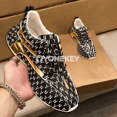 Erkekler üçin moda ýazgyly rahat sport aýakgaplar